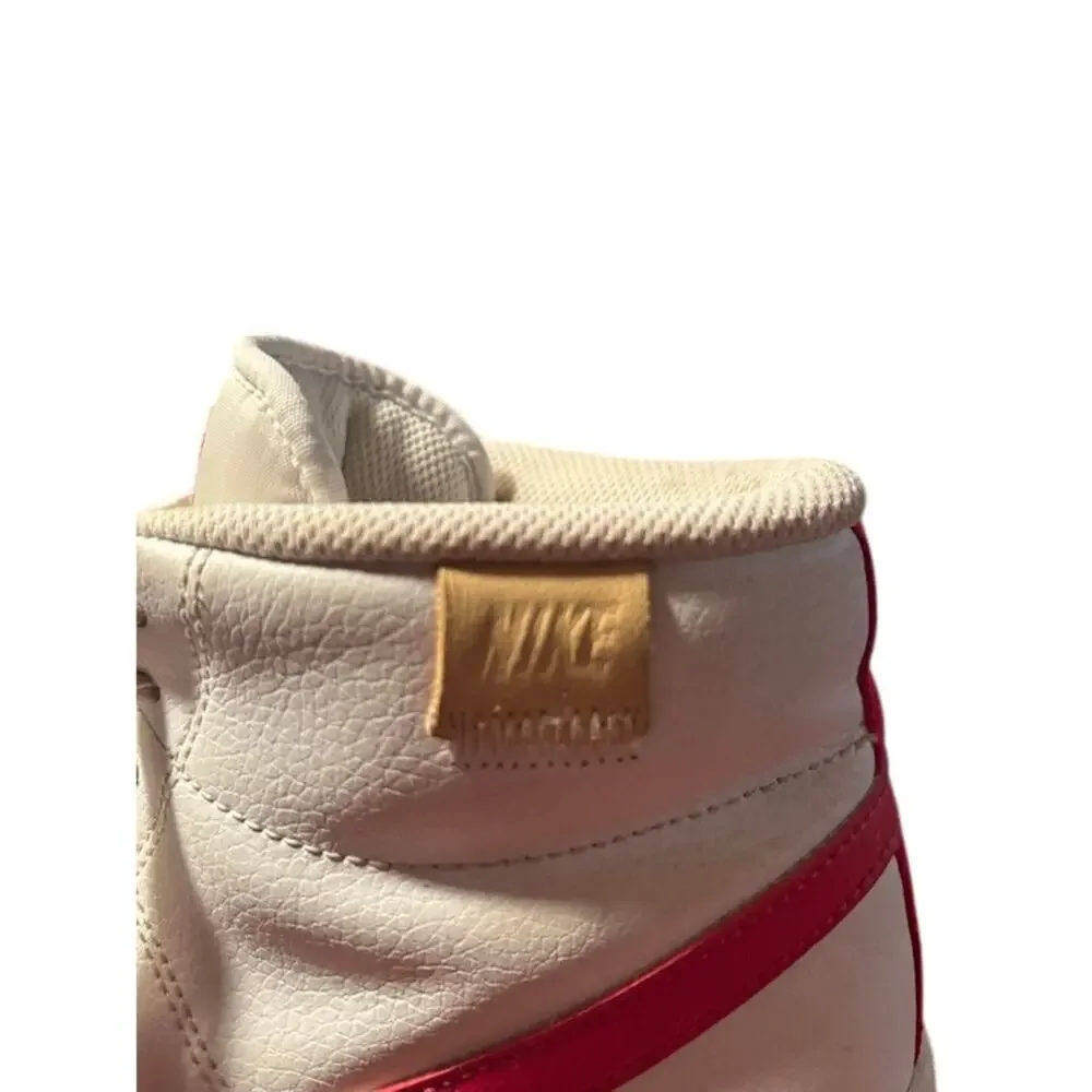 Nike Court Royal 2 Mid Women's Sneakers Basketball sz 9 EUC White and Pink
